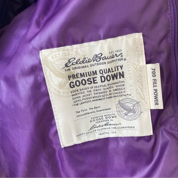 Eddie Bauer | EB700 Full Zip Goose-Down Fill Lightweight Puffer Jacket Coat - Picture 9 of 11